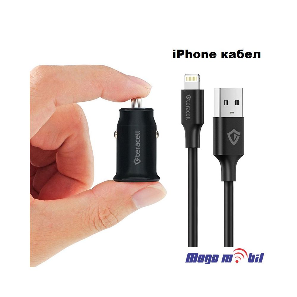 Polnac 12V/24V iPhone Teracell Evolution TC-10 PD 20W, USB QC3.0 15W black