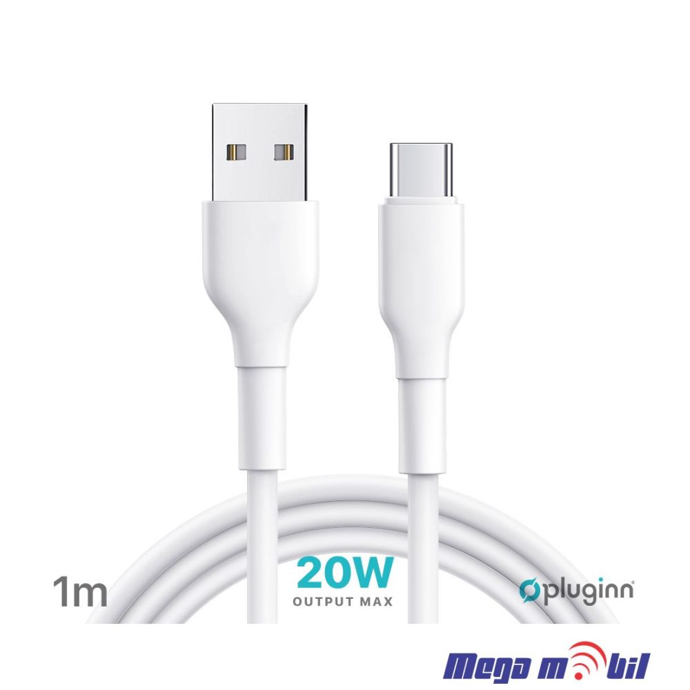 Data Kabel Type C Pluginn 20W 1m FAST white