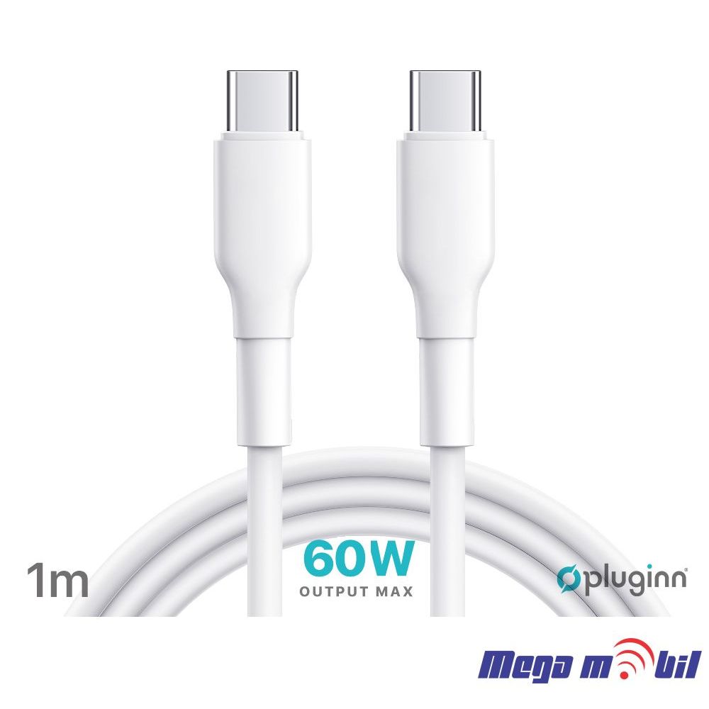 Data Kabel Type C PD Pluginn 60W 1m FAST white
