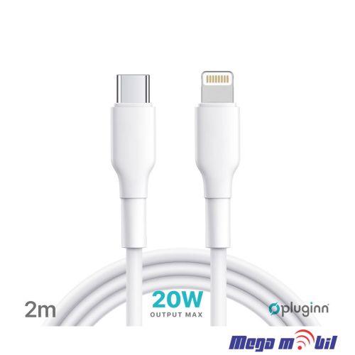 Data Kabel iPhone PD Pluginn 20W 2m FAST white