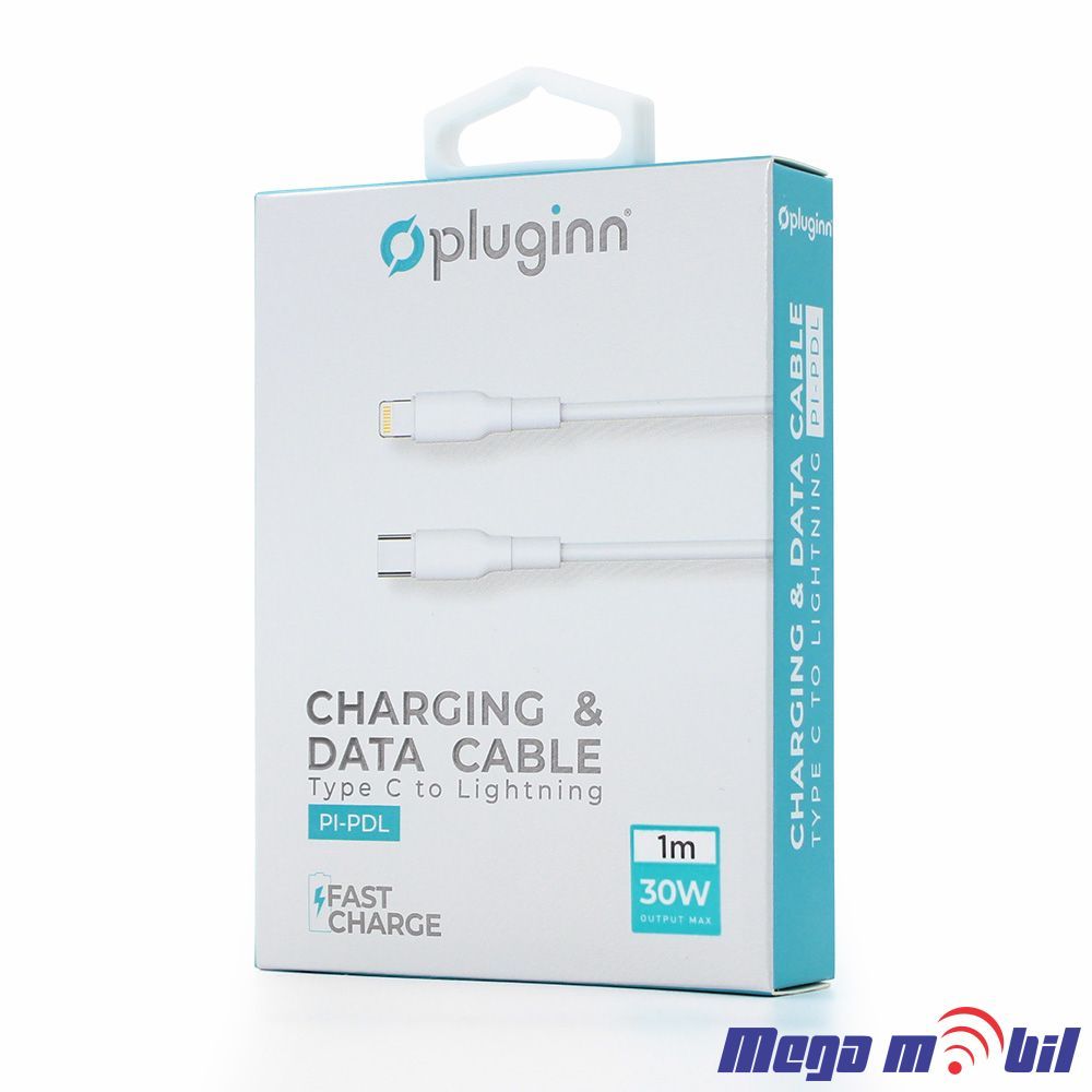 Data Kabel iPhone PD Pluginn 30W 1m FAST white