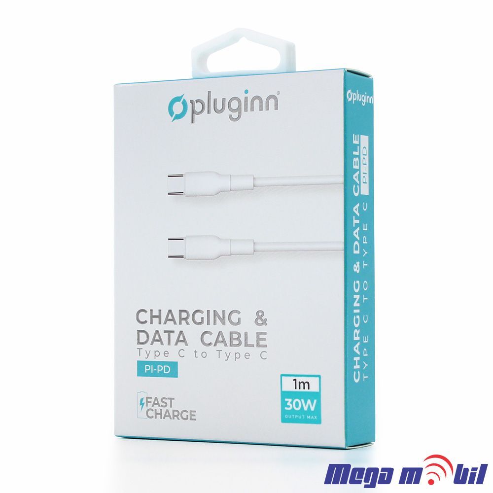 Data Kabel Type C PD Pluginn 30W 1m FAST white
