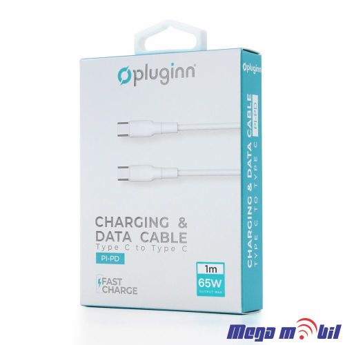 Data Kabel Type C PD Pluginn 65W 1m FAST white