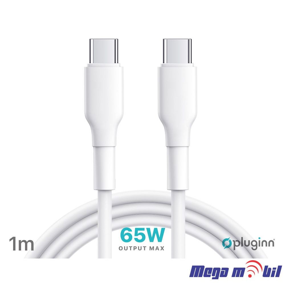 Data Kabel Type C PD Pluginn 65W 1m FAST white