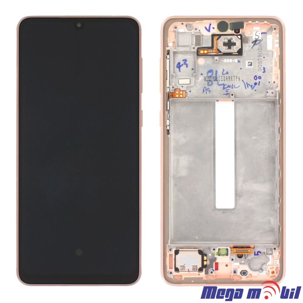 Ekran Samsung A336B/ A33 5G SO RAMKA gold full org 