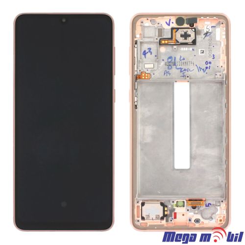 Ekran Samsung A336B/ A33 5G SO RAMKA gold full org 