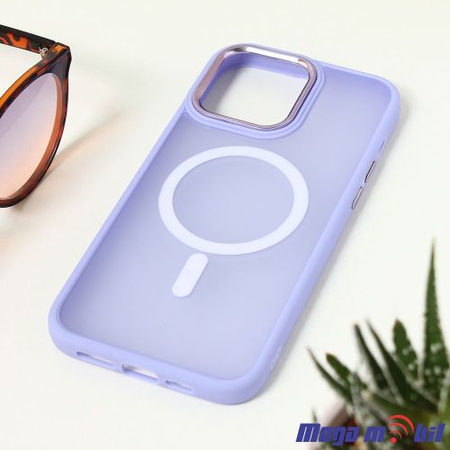 Futrola iPhone 13 Pro Max Magsafe MAT light violet.
