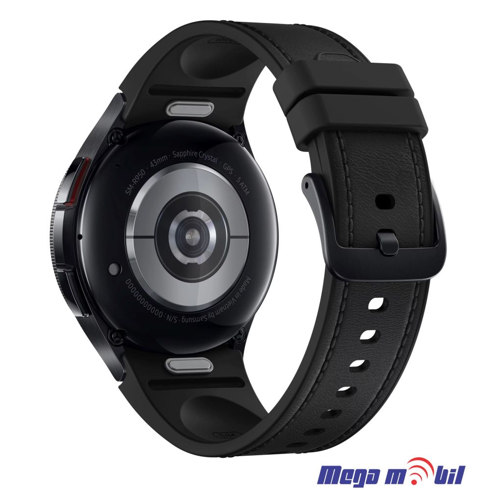 Remce 20mm Galaxy watch 4 5 6 7 Leather maketa Black full org