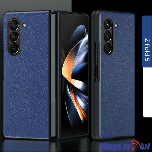 Futrola Samsung Galaxy Z Fold 5 Leather blue (predna i zadna)