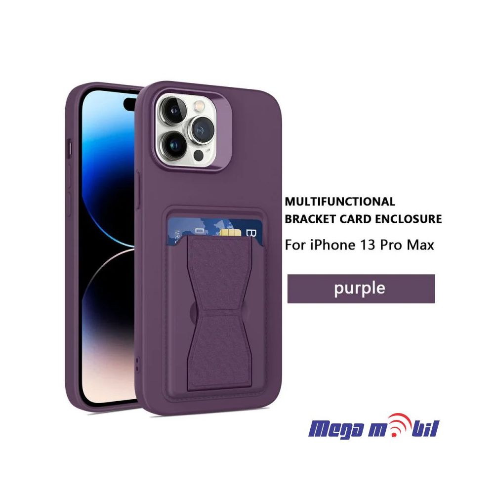 Futrola iPhone 14 Plus/ 15 Plus Silicon Pocket purple