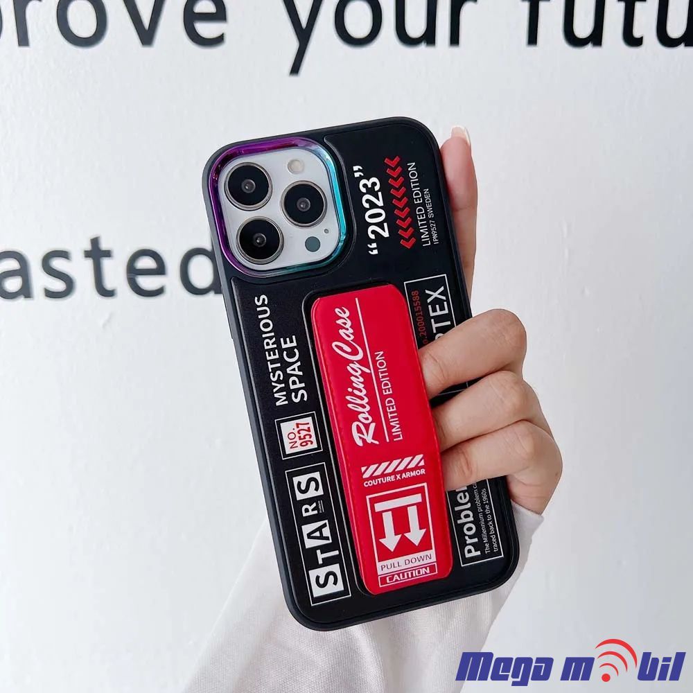 Futrola iPhone 12/ 12 Pro Silicone Stand red