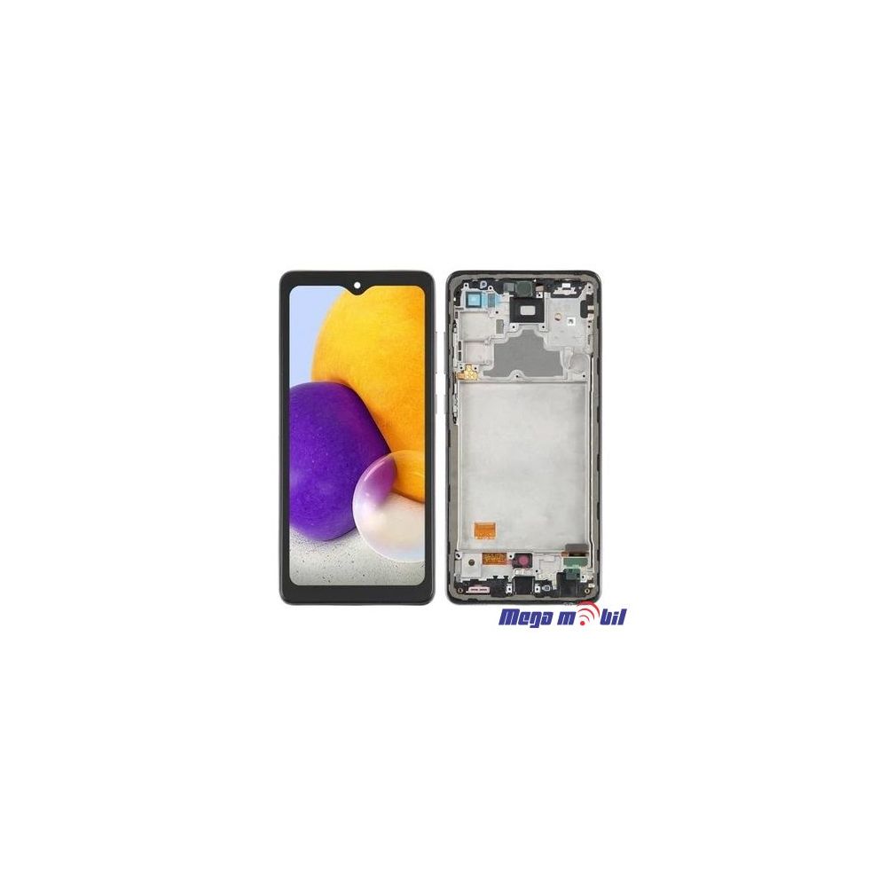 Ekran Samsung A725F/ A72 4G SO RAMKA Black OLED