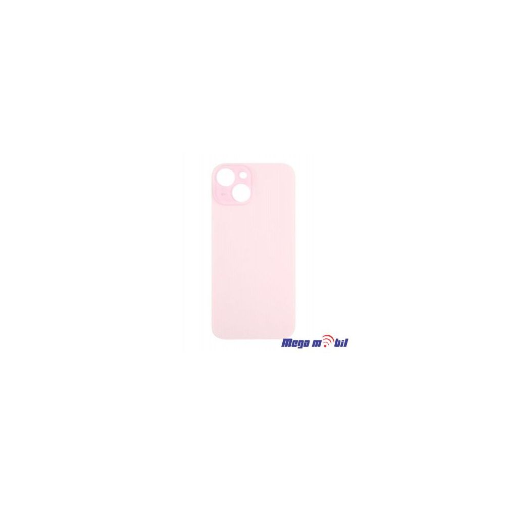 Zadno staklo iPhone 15 Plus Pink so magneti za wireless i stakla za kamera 