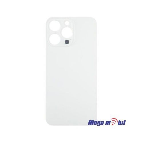 Zadno staklo iPhone 15 Pro White so magneti za wireless i stakla za kamera 