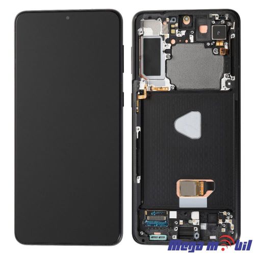 Ekran Samsung G996B S21 plus SO RAMKA Black SOFT OLED