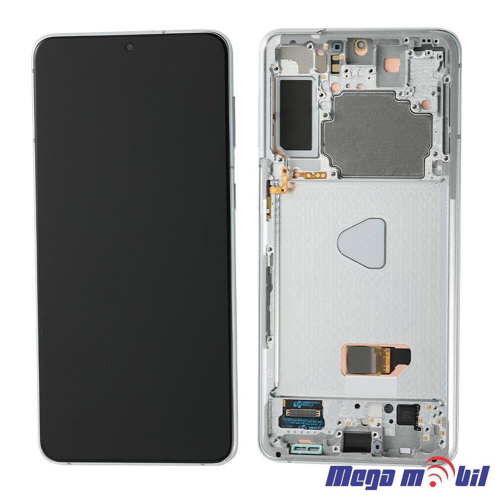 Ekran Samsung G996B S21 plus SO RAMKA Silver SOFT OLED