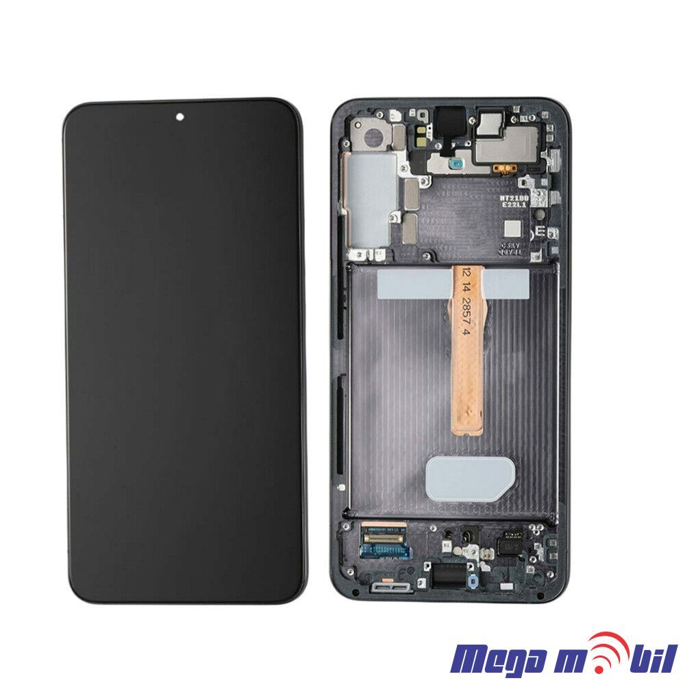 Ekran Samsung S906B S22 Plus SO RAMKA Black SOFT OLED