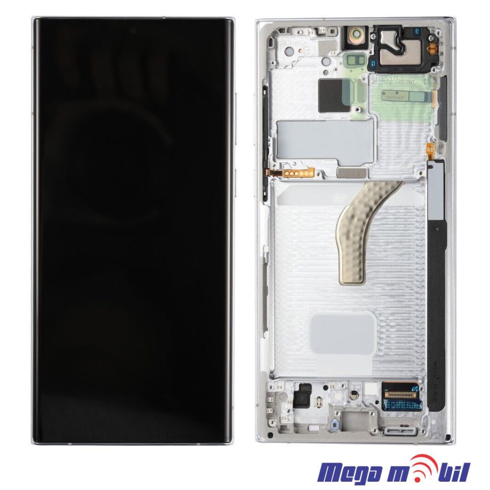 Ekran Samsung S908B S22 Ultra SO RAMKA White SOFT OLED