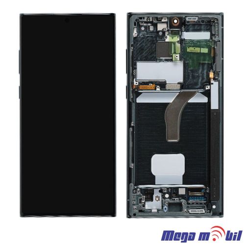 Ekran Samsung S908B S22 Ultra SO RAMKA Green SOFT OLED