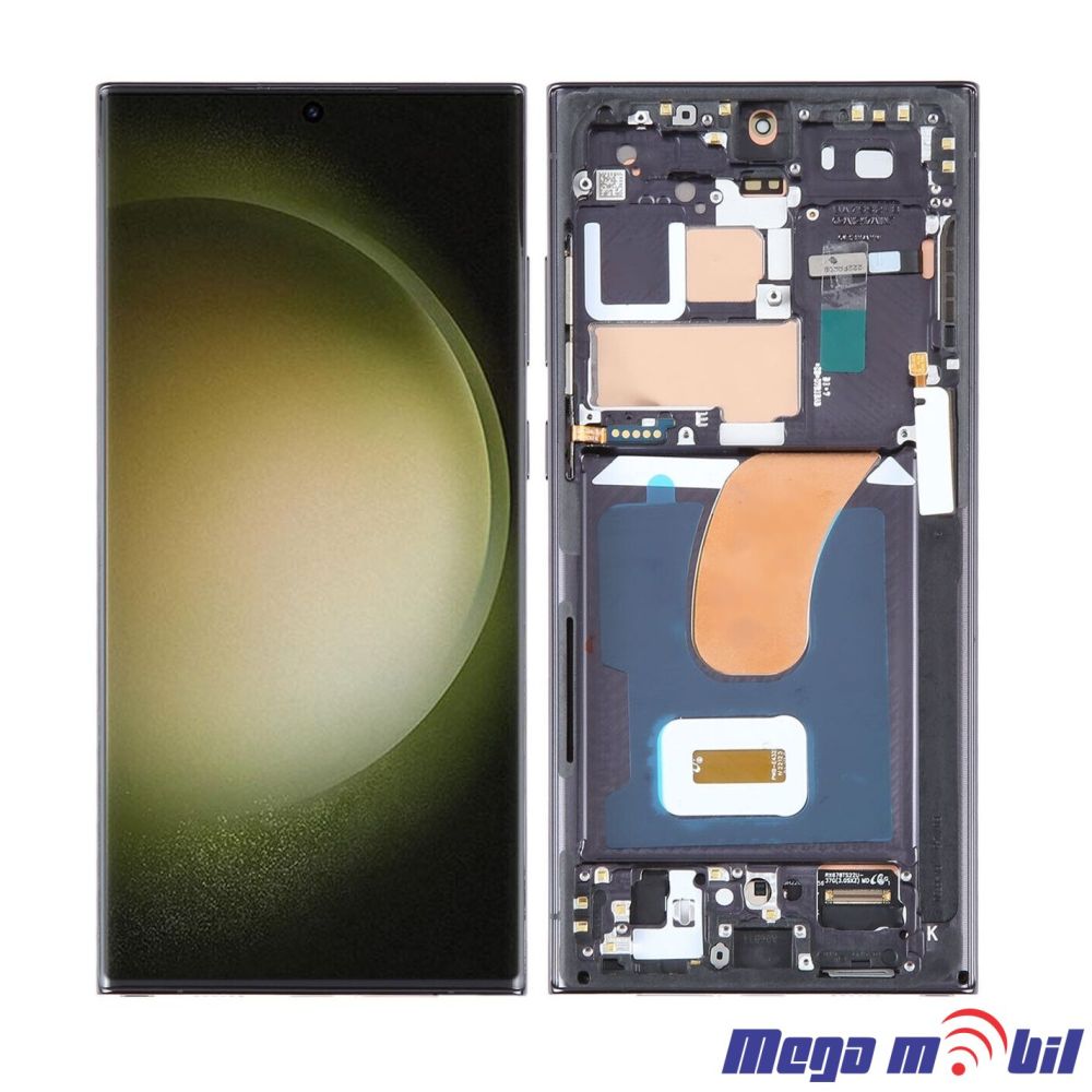 Ekran Samsung S918B S23 Ultra 5G SO RAMKA Black SOFT OLED
