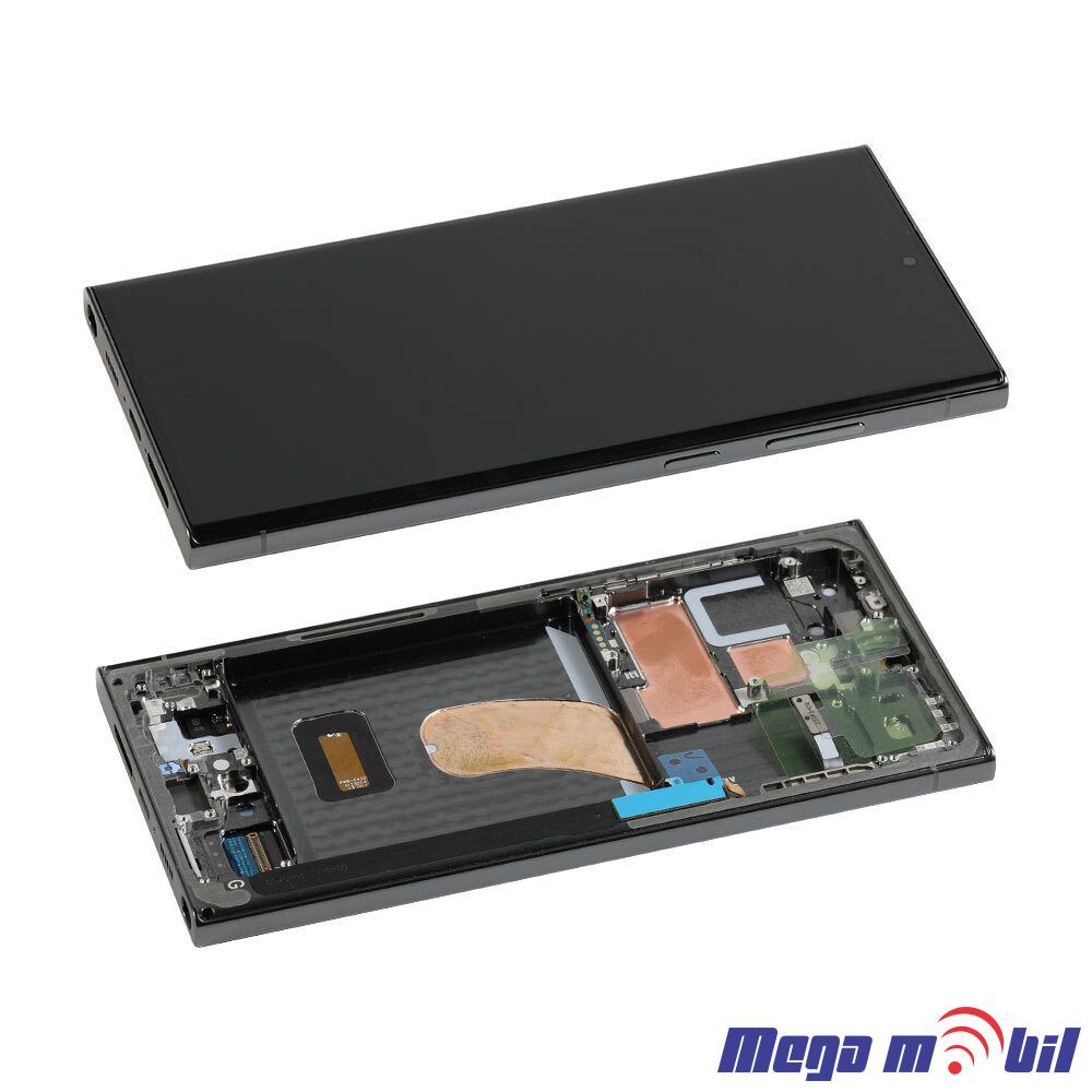 Ekran Samsung S918B S23 Ultra 5G SO RAMKA Black SOFT OLED