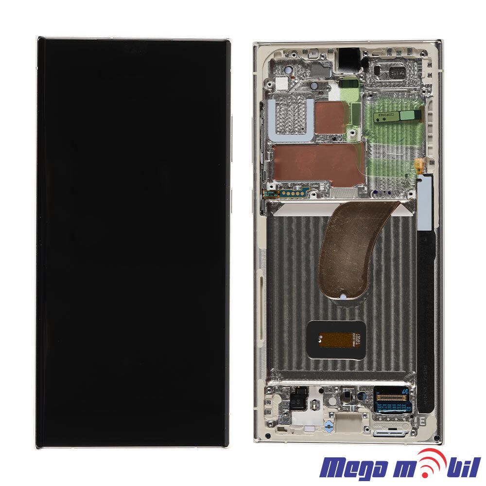 Ekran Samsung S918B S23 Ultra 5G SO RAMKA Creame SOFT OLED