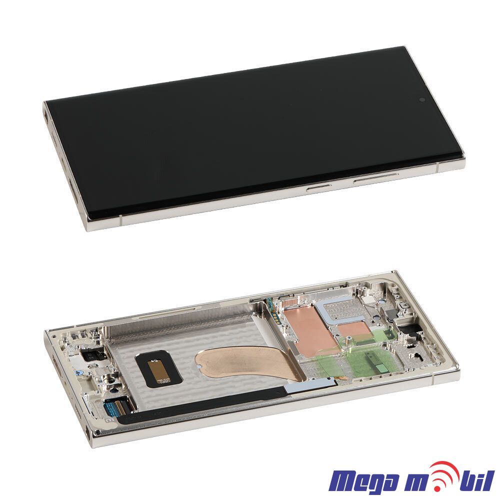 Ekran Samsung S918B S23 Ultra 5G SO RAMKA Creame SOFT OLED