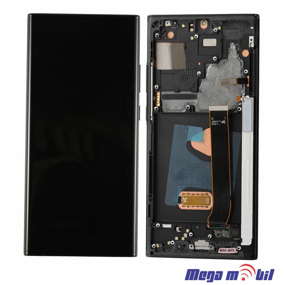 Ekran Samsung N985F Note 20 ultra SO RAMKA Black SOFT OLED