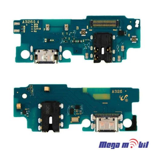 Konektor za polnenje Samsung A326B/ A32 5G komplet plocka