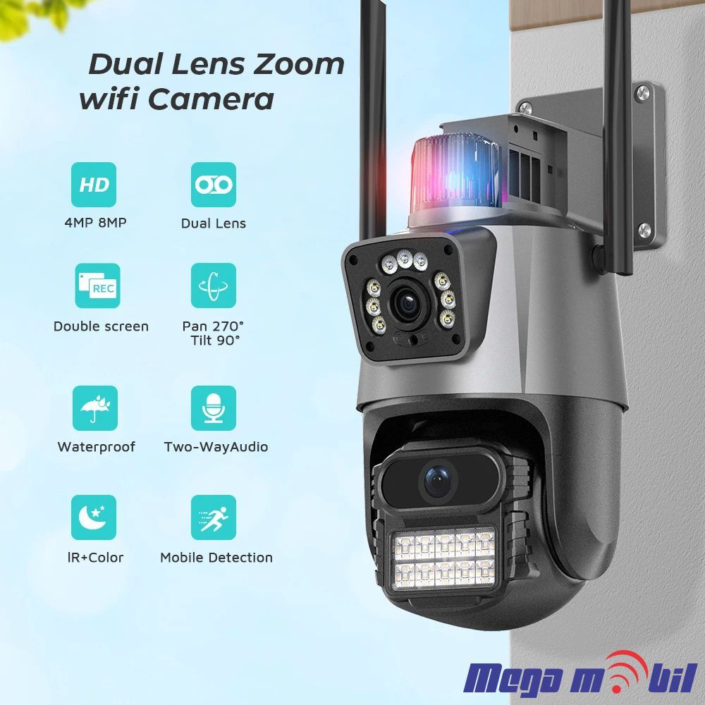 Kamera IP P11 6MP Outdoor WiFi 6 Megapixel PTZ 