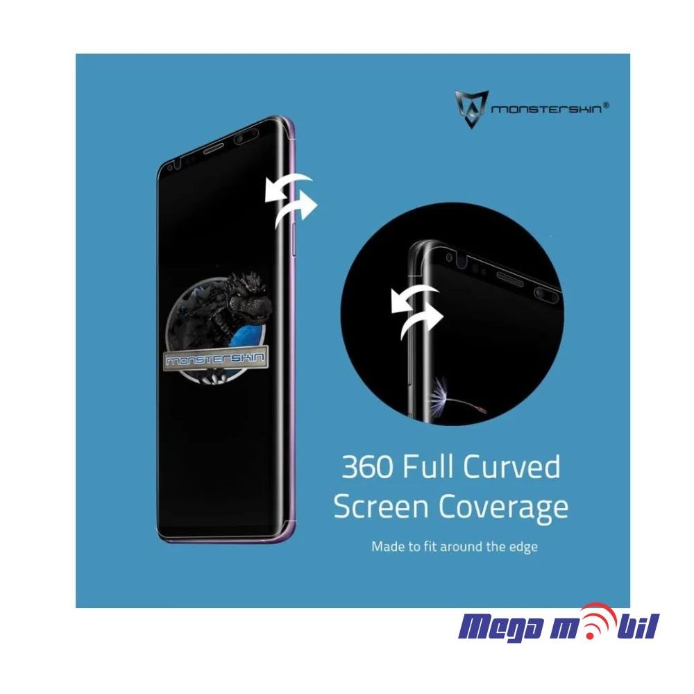 Hidrogel screen protector Monsterskin 360 I Edge Phone clear Self Repair.