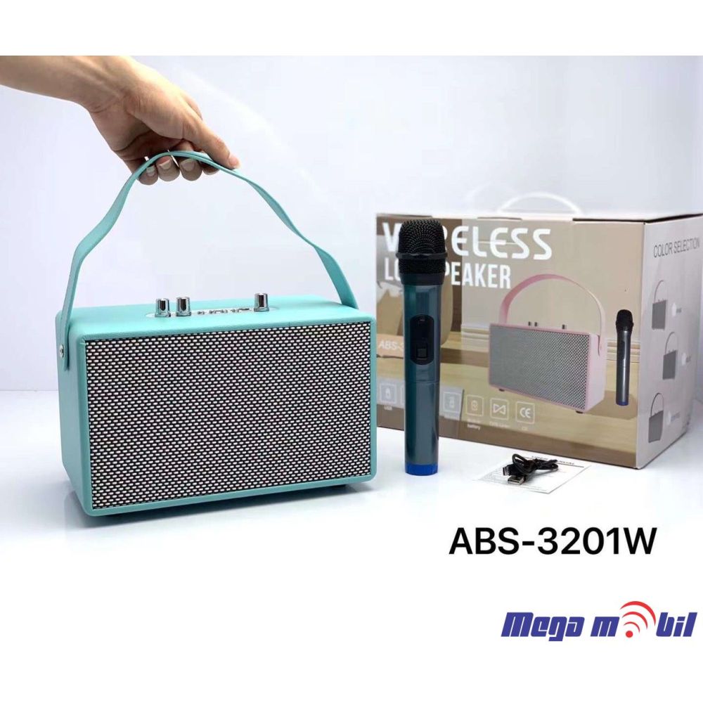 Zvucnik Bluetooth Karaoke ABS-3201W Blue