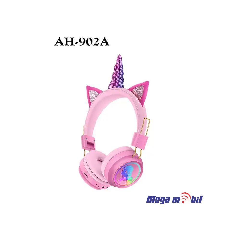 Slusalki Bluetooth Unicorn AH-902A pink.