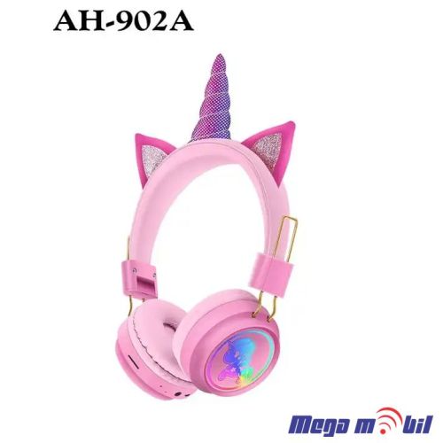 Slusalki Bluetooth Unicorn AH-902A pink.