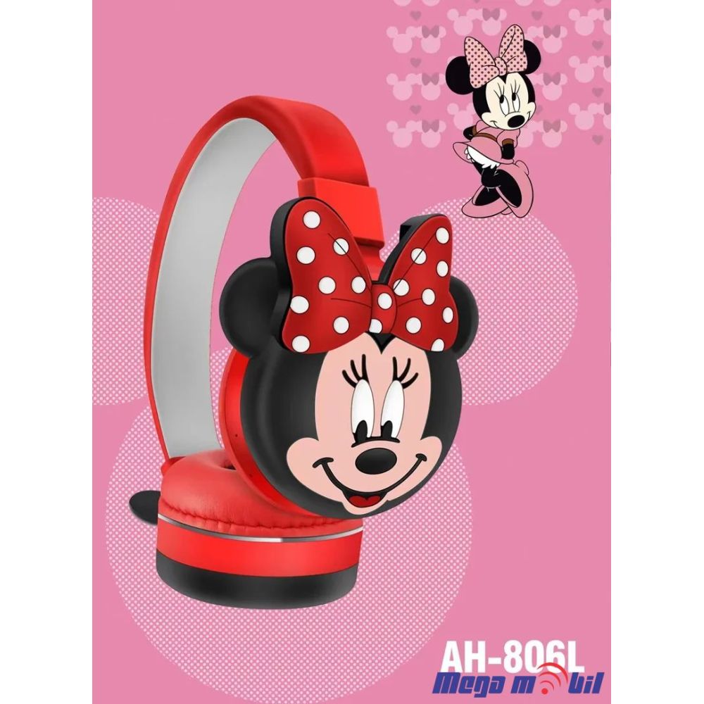 Slusalki Bluetooth Minnie AH-806L red.