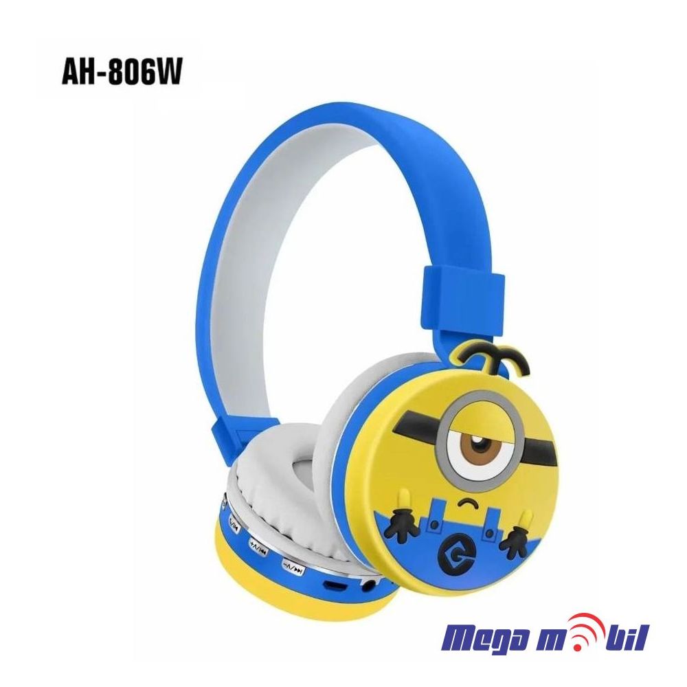 Slusalki Bluetooth Minions AH-806W blue.
