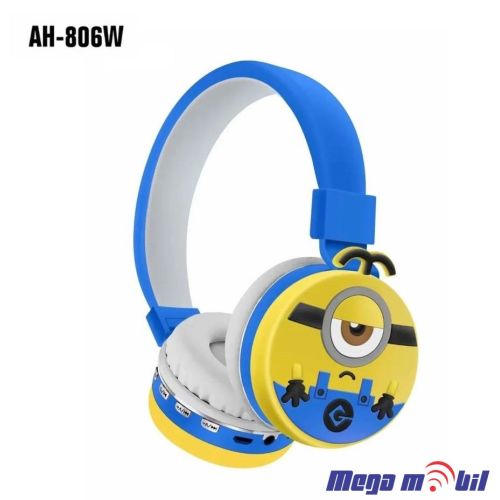 Slusalki Bluetooth Minions AH-806W blue.