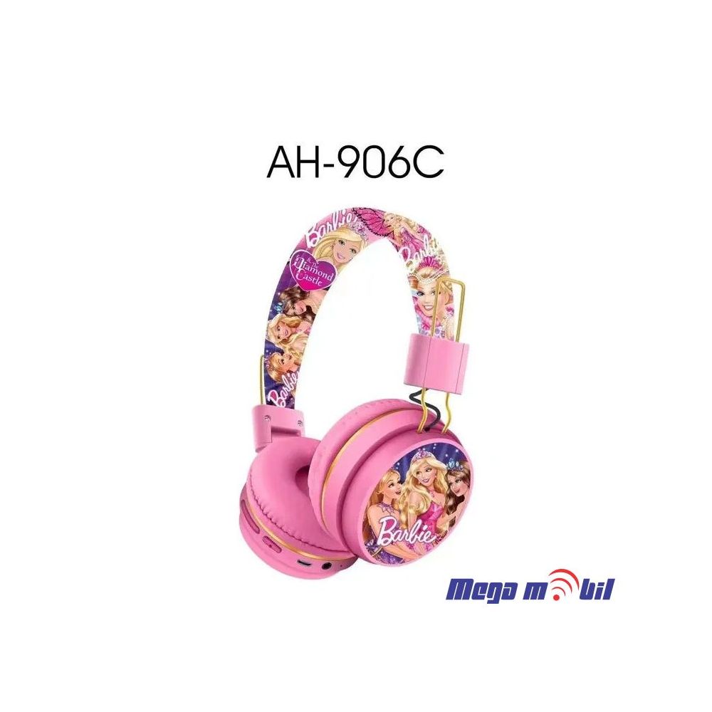 Slusalki Bluetooth Barbie AH-906C pink.