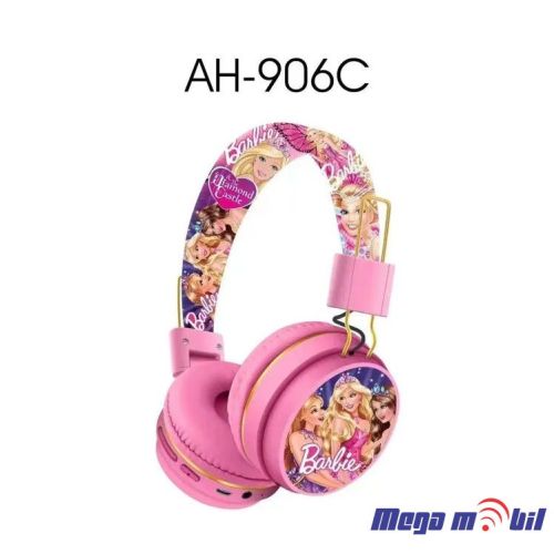 Slusalki Bluetooth Barbie AH-906C pink.