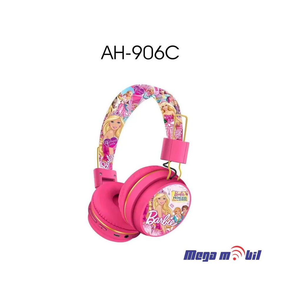 Slusalki Bluetooth Barbie AH-906C rose.