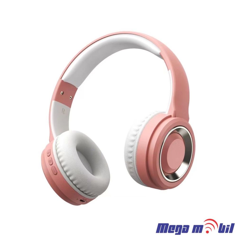 Slusalki Bluetooth YBY-06251 light pink.