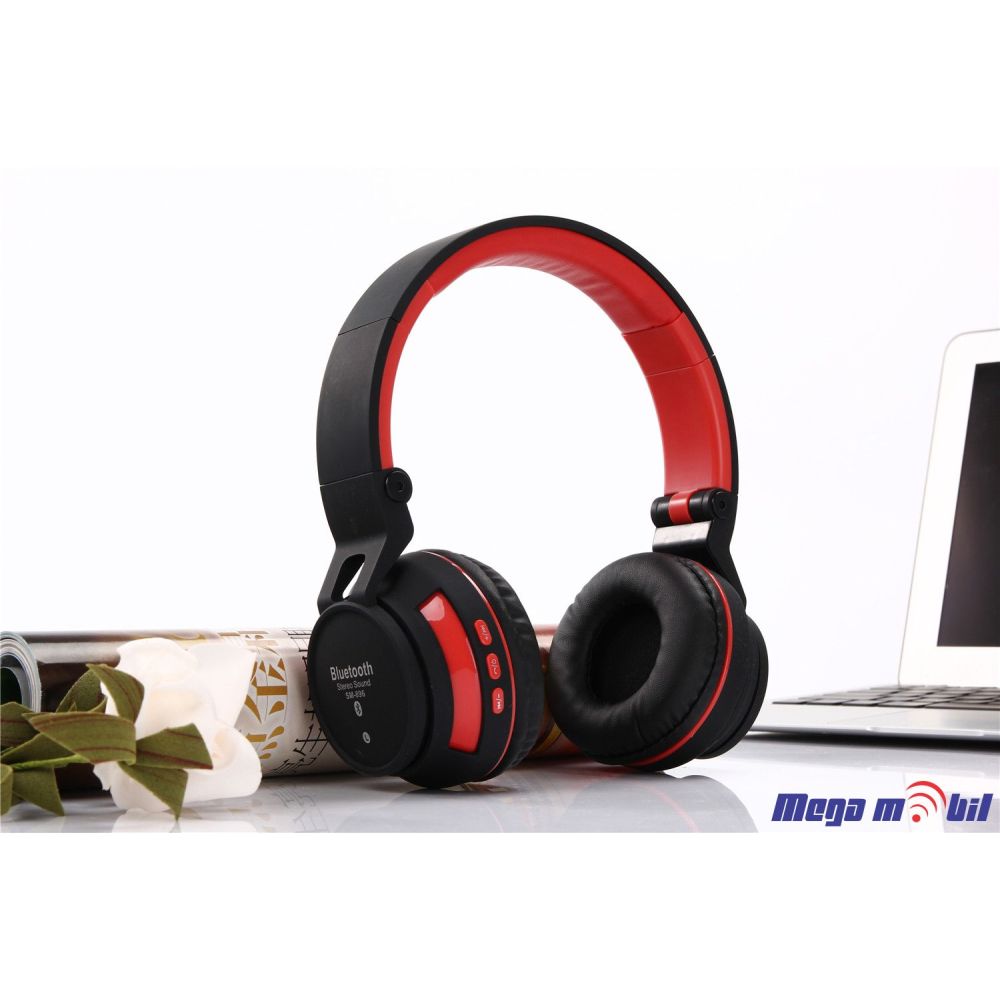 Slusalki Bluetooth SY-BT896 red