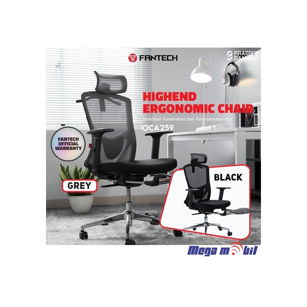 Office chair Fantech OC-A259S black