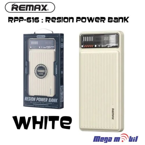 Baterija eksterna 10000mAh REMAX Resion RPP-616 FAST+PD white