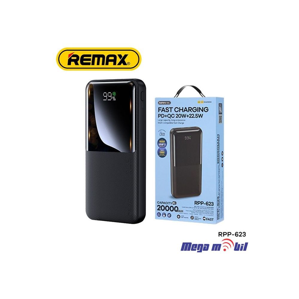 Baterija eksterna 20000mAh REMAX Cynlle RPP-623 FAST+PD black
