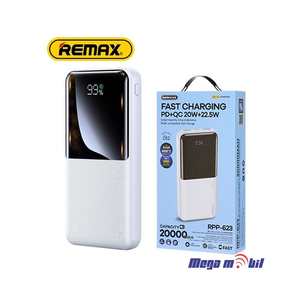 Baterija eksterna 20000mAh REMAX Cynlle RPP-623 FAST+PD white
