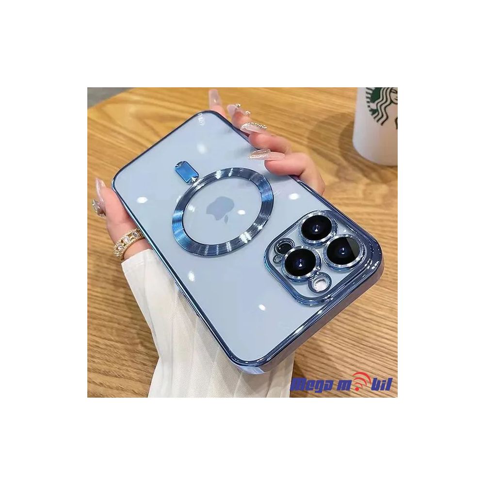 Futrola iPhone 13 Pro Max Metal Brushed light blue