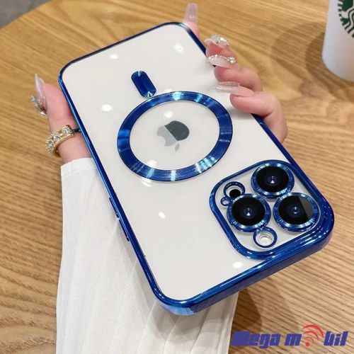Futrola iPhone 14 Metal Brushed light blue