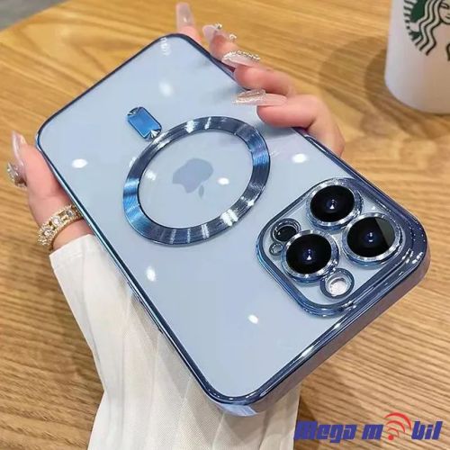 Futrola iPhone 14 Pro Metal Brushed light blue