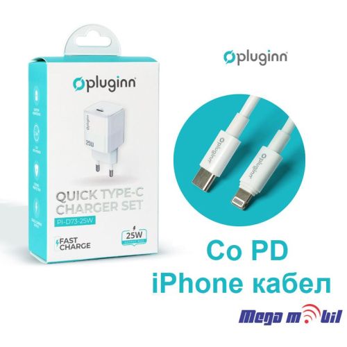 Polnac 220V iPhone Pluginn PI-D73 QC3.0 PD3.0 PPS PD 27W white